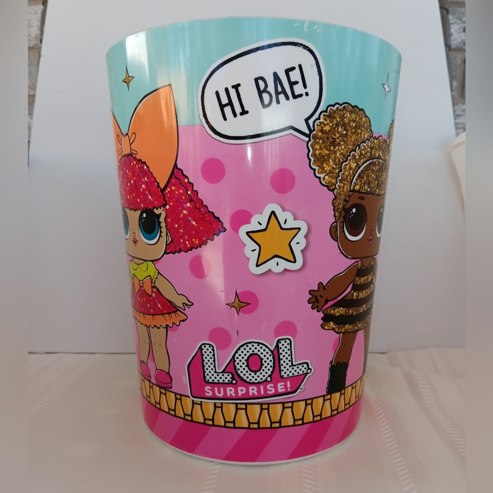L.O.L Surprise! Doll Waste Basket Adorable 10" Plastic